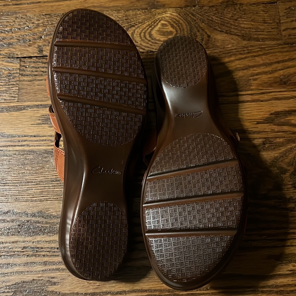 Clarks Light Brown Sandals View 3